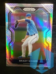 2021 Panini Prizm Brady Singer #114 RC Silver Prizm Kansas City Royals
